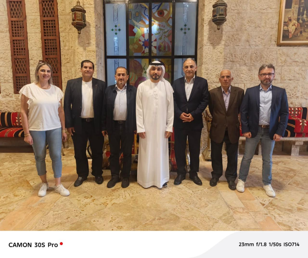 رئيس الاتحاد العربي للدراجات مع وفد جامعة اليرموك والاتحاد الأردني للدراجات