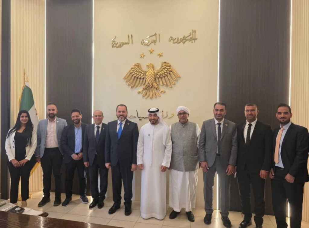 وزير السياحة السوري يستقبل رئيس الاتحاد العربي للدراجات وأعضاء الوفد